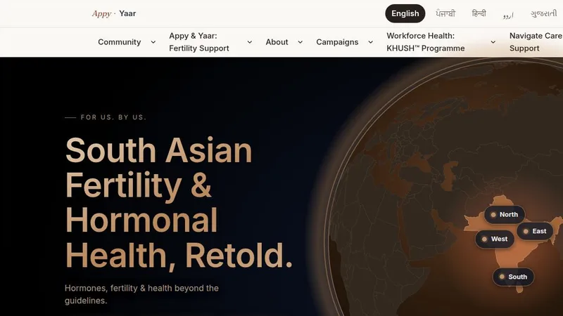 The Appy & Yaar website — South Asian Fertility & Hormonal Health, Retold