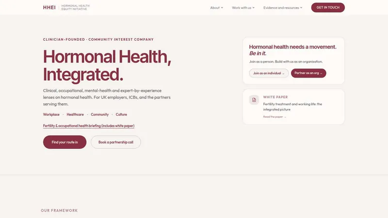 The HHEI website